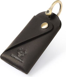 Humerpaul Hu114 Leder Schlüsselhülle Karabiner Strapbar Mit Led Braune