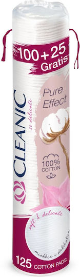 Cleanic Δίσκοι Ντεμακιγιάζ από 100% Βαμβάκι 125τμχ