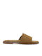 Flache Sandalen Für Damen Tabac Braun