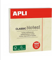 Αυτοκόλλητα Χαρτάκια Σημειώσεων Classic Notes Apli 75x75mm 100 Τμχ