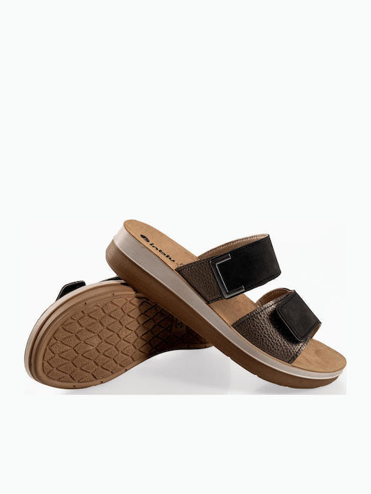 Inblu Women's Anatomic Black Sandals
