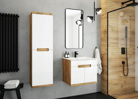 Deftrans Ronda New Bathroom Vanity Unit With Sink M50xD44xH51cm Craft Oak