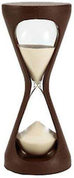 Assouline Κλεψύδρα Δερμάτινη Καφέ Mirage Hourglass Pebbled Leather 25 Cm