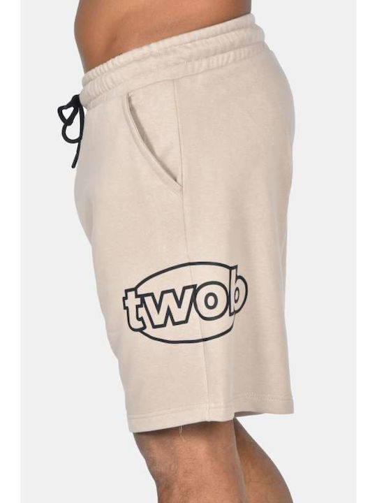 Two Brothers Sports Men's Beige Shorts