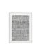 Decorative Painting 90x120x5cm Canvas White Black Wood White C543100