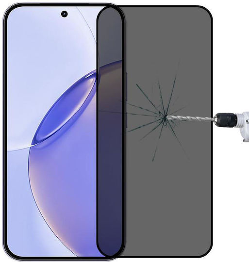 Realme 16 Pro 5g Пълно Покритие Анти-шпионско Закалено Стъкло Филм Поддръжка На Отпечатък За Отключване