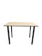 Nordex Esszimmer- und Küchentisch Aus Holz mit Metallrahmen Natürlich 110x70x75cm