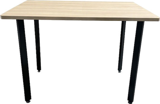 Nordex Esszimmer- und Küchentisch Aus Holz mit Metallrahmen Natürlich 110x70x75cm