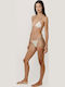 Bikini Set Triangle & Brazil Polka Dot Beige