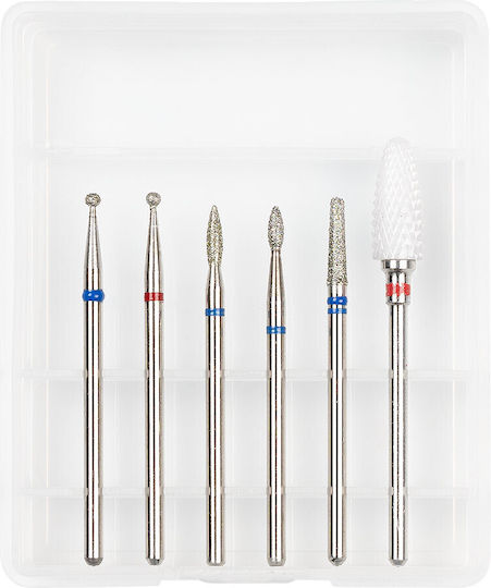 Luxorise Set Diamantschneider Nagelfräser-Bits 6 Stück