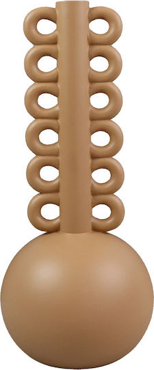 Liberta Decorative Polyresin Vase Thyra Orange 15x15xH34cm