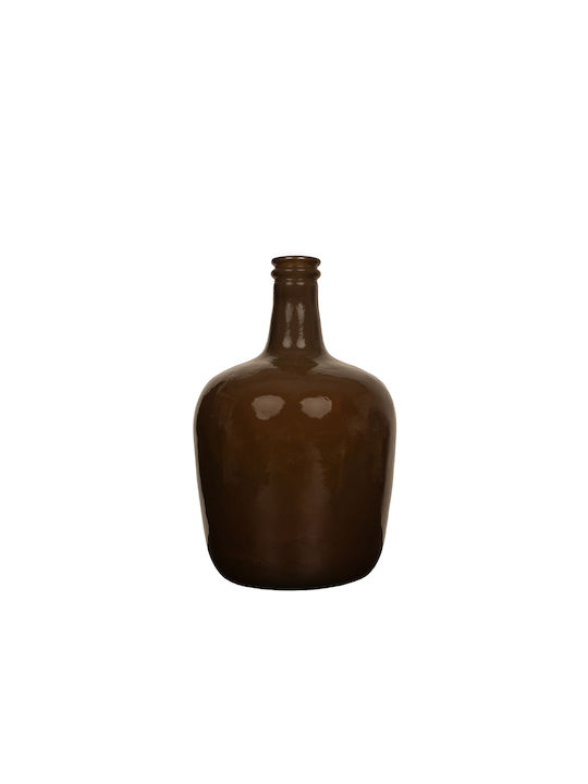 Liberta Decorative Glass Brown Vase 21x21xH37cm