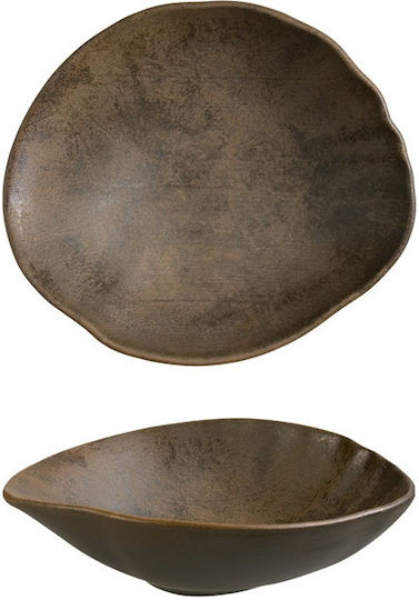 Bonna Serving Bowl Round Brown with Diameter 19cm