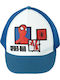 Cool Club Kinderhut Jockey Stoff Spiderman Blau