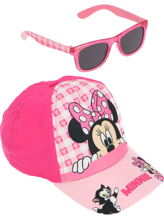 Disney Παιδικό Καπέλο Υφασμάτινο Minnie Mouse Ροζ