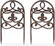 Relaxdays 2x Antique Stakes Flower Bed