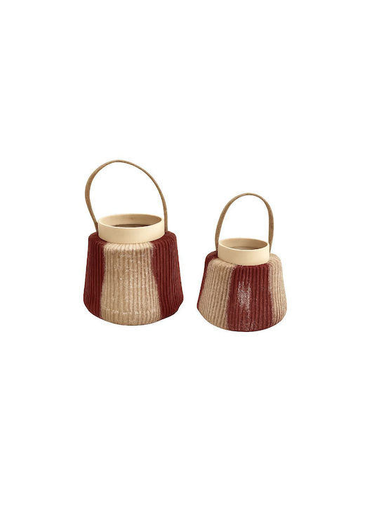 keleman Beige Rope Lantern 18x18x18cm