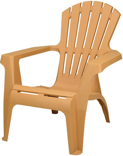 Outdoor Chair Plastic Yellow