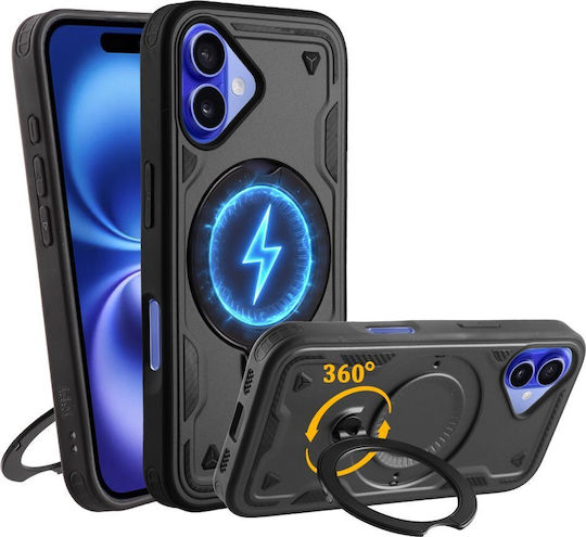 Idol 1991 360 Vollschutz Metallisch Schwarz (iPhone 16)