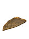 Fylliana Decorative Platter Metallic Yellow 44x25x3cm