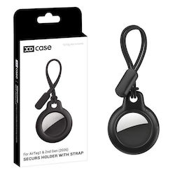 Xdcase Bluetooth-Tracker-Zubehör Hülle für AirTag in Schwarz
