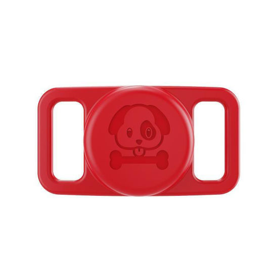 Xdcase Silikon Haustierhalsband-Etui Für AirTag In Roter Farbe