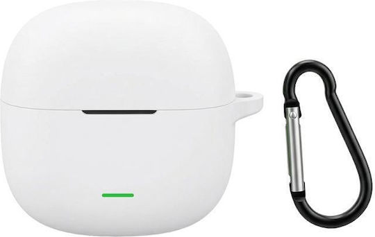 Schutzfall aus Silikon mit Haken in Weiß für Redmi Buds 8