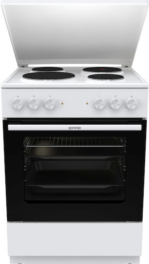 Gorenje Herd 71l mit Emaille Kochfeld 60cm Weiß