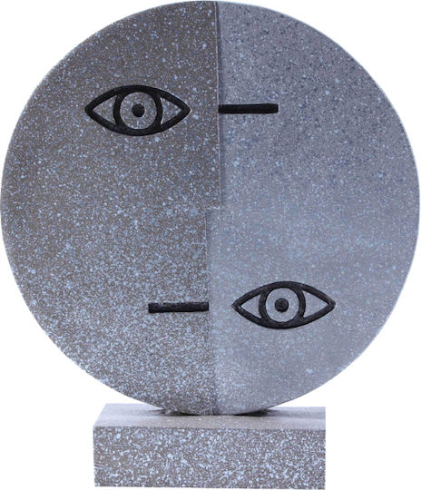 Contrasto Tischdekoration Totem 25x8x29cm Polyresin Grau C542918