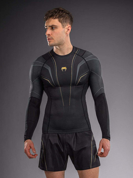Venum Men's Long Sleeve Shirt VENUM-06295-126 for Jiu-Jitsu / MMA Black