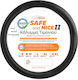 Cartech Car Steering Wheel Cover Leather White With White Seam