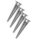Kotarbau Ground Spike Base Garden Lamps Round Anchor Bracket 115 Mm Set 4 Pcs