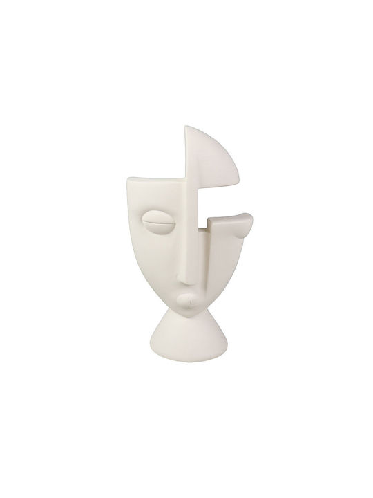 Liberta Διακοσμητική Προτομή Πολυρητίνης Half Face 16x10x29cm