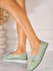 Mocasini Dama Din Piele Verde