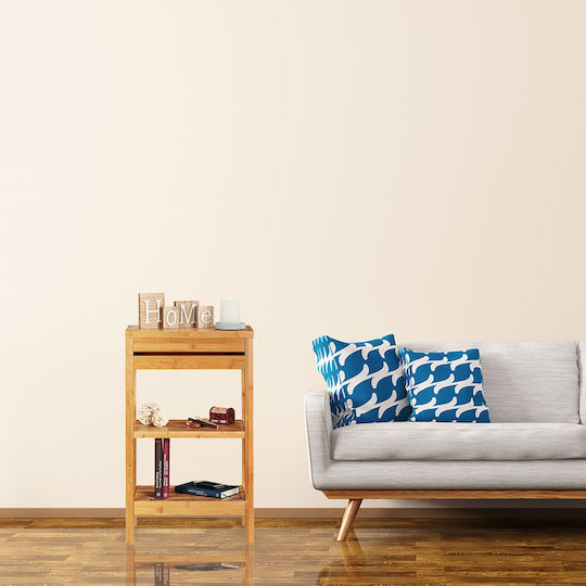 Relaxdays Boden Badezimmerregal Bamboo 76.5x29.5x46cm Braune