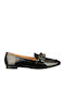 Loafers Dama Din Piele În Culoare Neagră