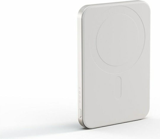 Zens Pro 1 MagSafe Qi2 Baterie Externă 5000mAh 15W Cu Port USB-C Alb