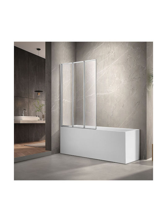 Bathtub Cabin with Foldable Door 120x150cm