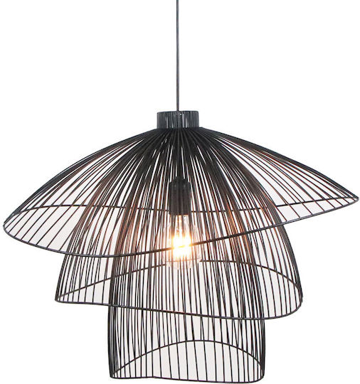 Liberta Coral Pendant Ceiling Light Black 58x55x44cm
