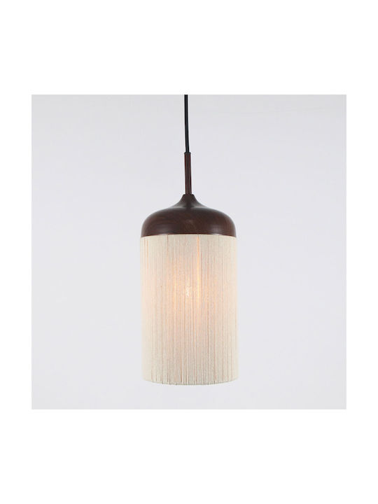 Liberta Enso Deckenleuchte Braune mit Seil 27.5x50.5cm