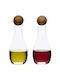 Glass Oil and Vinegar Dispenser Set with Flow