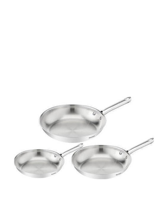 Tefal Сет Тигани от Неръждаема Стомана 3 Части