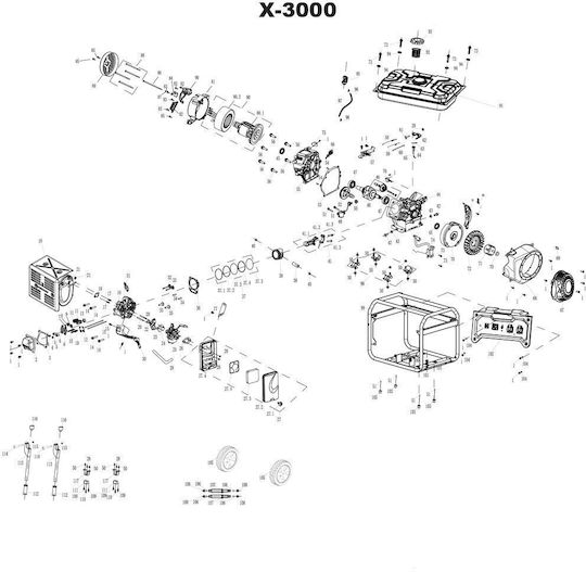 Spare Generator X-3000 X-3000e No 24 Carburetor Flange