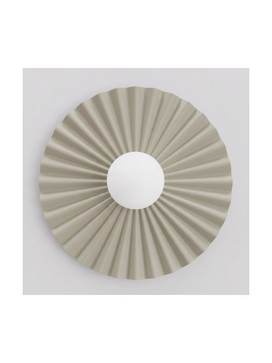 Απλίκα Τοίχου L Umbra Made In Poland Φ10 Ατσάλι&γυαλί Μπεζ 1728/k1l-emibig 1728/k1l