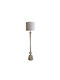 Rene Floor Lamp 35x35x161cm Natural Wood Beige Fabric