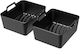 Silicone Liners Air Fryer 2 1 Ninja Foodi Dual Af500 Dz071 Reusable Rectangular Baking Tray Handles Black