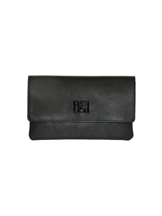 Epos Large Leather Women's Envelope Black