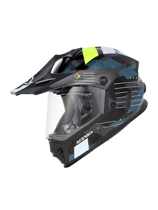 Acerbis Rider Junior Nero/Giallo Fluo Παιδικό Κράνος Μηχανής Motocross ECE 22.06 1250gr