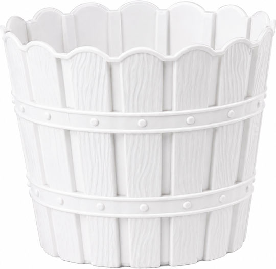 Rustik Flower Pot 10lt White