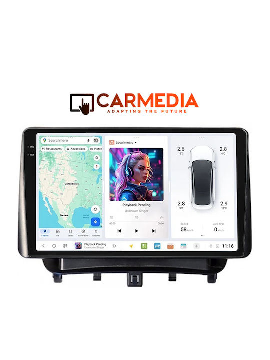 Carmedia Car Audio System for Ford Transit 2014-2020 Bluetooth USB WiFi GPS Apple CarPlay Android Auto with 9.5" Touch Screen
